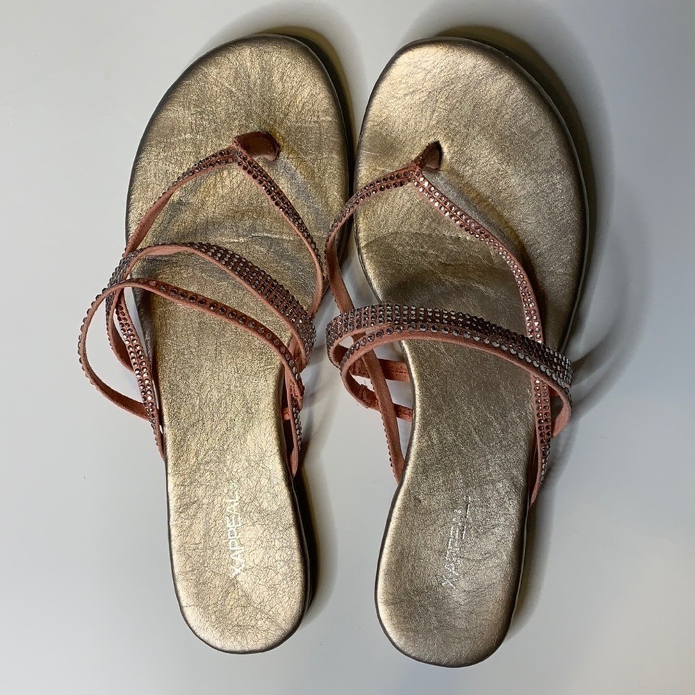 XAppeal Strappy Sandals Size 8
